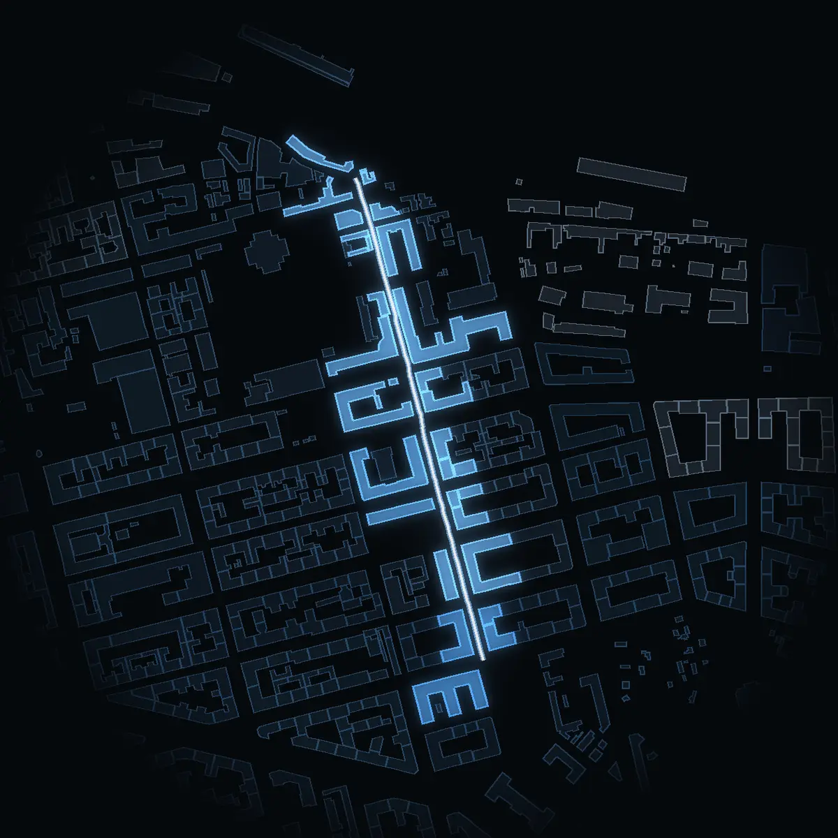 Nytorgsgatan i nattbelysning